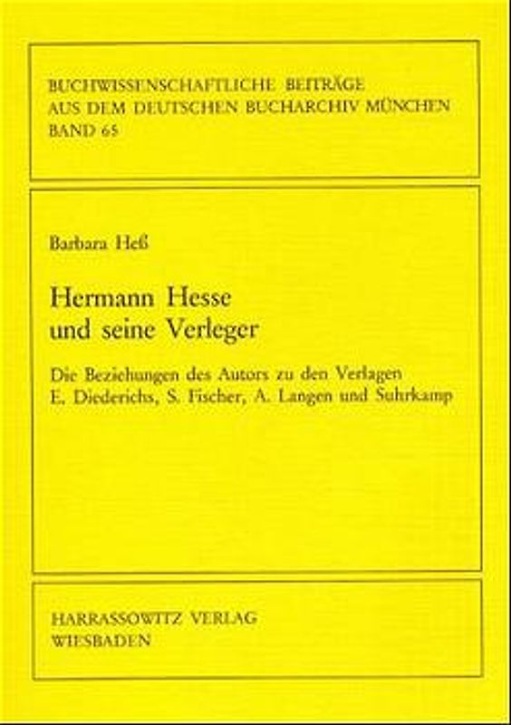 Hermann Hesse und seine Verleger