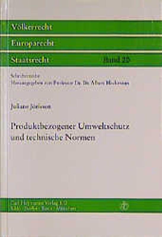 Produktbezogener Umweltschutz und technische Normen