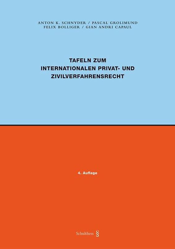 Tafeln zum Internationalen Privat- und Zivilverfahrensrecht