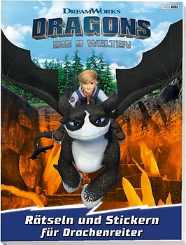 Dragons: Die 9 Welten: Rätseln und Stickern für Drachenreiter