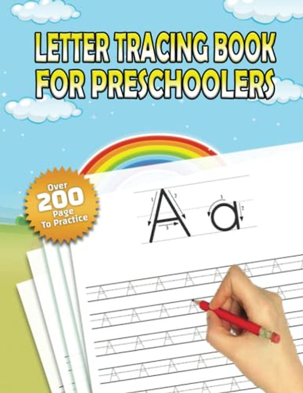 Letter Tracing Workbook for Preschoolers: Alphabet Handwriting Practice workbook for kids: Preschool writing Workbook with Sight words for Pre K, ... Preschool & Kindergarten). 8.5 x 11 inches