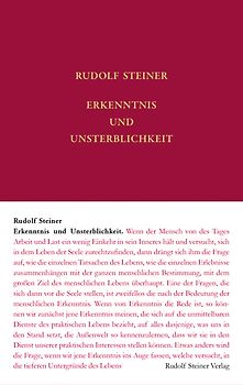 Erkenntnis und Unsterblichkeit