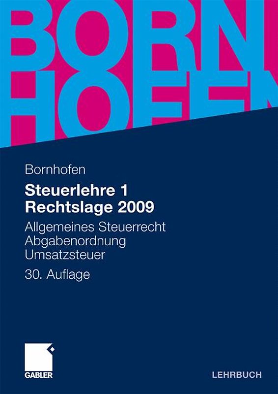 Steuerlehre 1 Rechtslage 2009