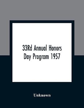 33Rd Annual Honors Day Program 1957