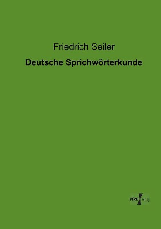 Deutsche Sprichwörterkunde