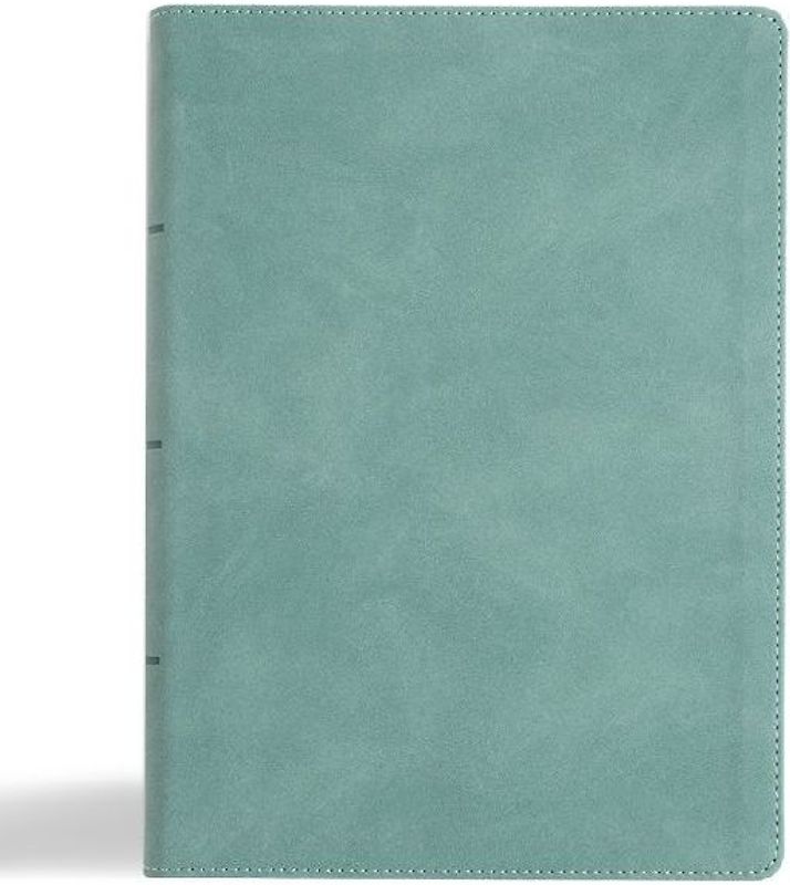 NASB Notetaking Bible, Large Print Edition, Earthen Teal Suedesoft Leathertouch