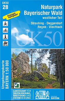 UK50-28 Naturpark Bayerischer Wald, westlicher Teil