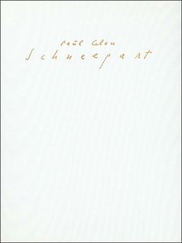 Schneepart. Faksimile der Handschrift aus dem Nachlaß