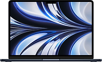 Apple MacBook Air 13.6 (Liquid True Tone Retina Display) M2 (10-Core GPU) 8 GB RAM 512 GB SSD [Mid 2022, Engelse toetsenbordindeling, QWERTY] middernacht - refurbished