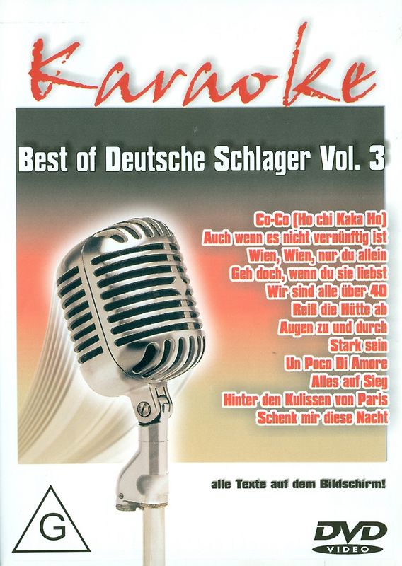 Karaoke - Best of Deutsche Schlager Vol. 3 DVD