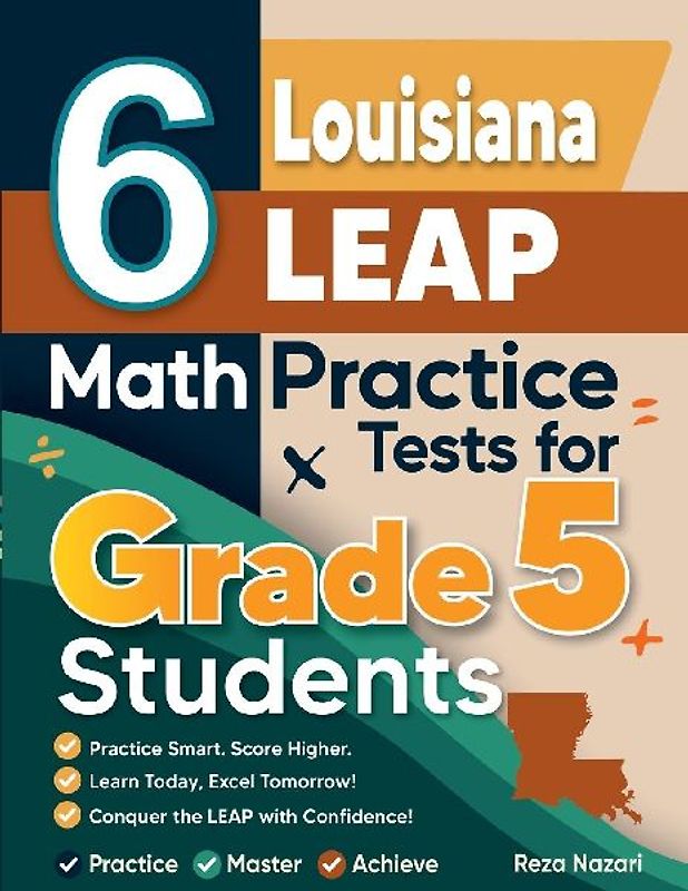 6 Louisiana LEAP Grade 5 Math Practice Tests