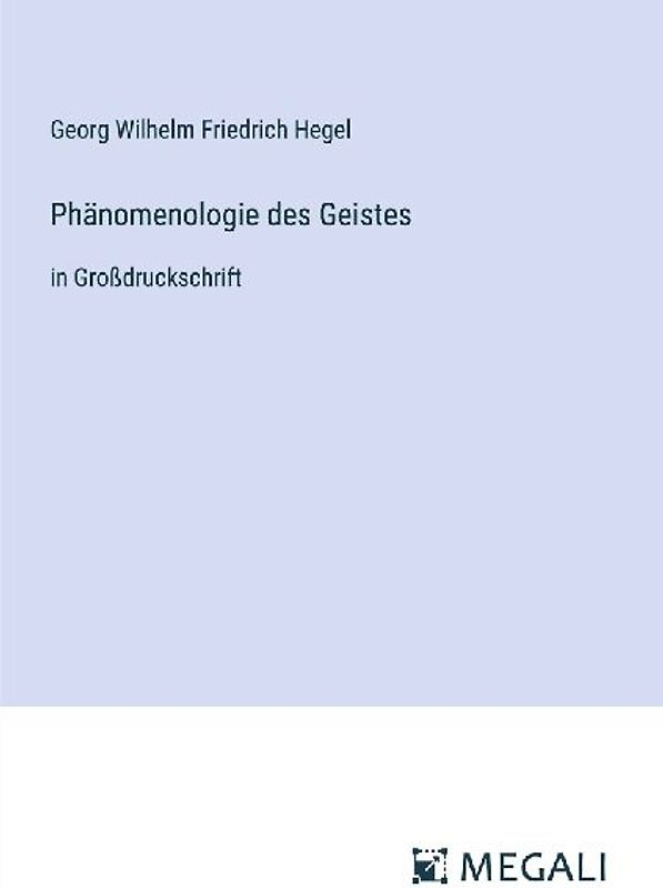 Phänomenologie des Geistes