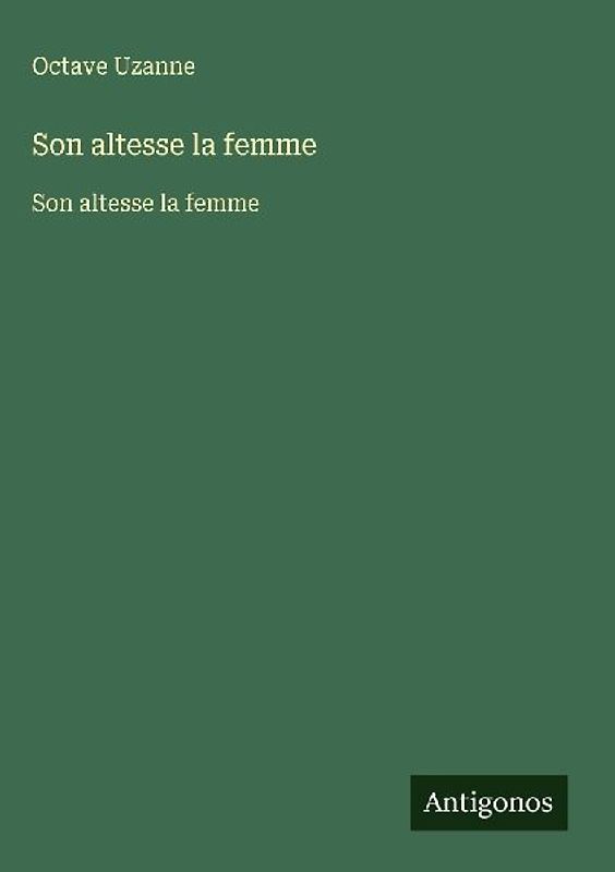 Son altesse la femme