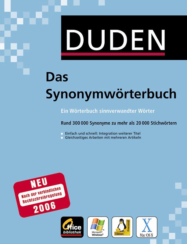 DUDEN: Das Synonymwörterbuch MacOS