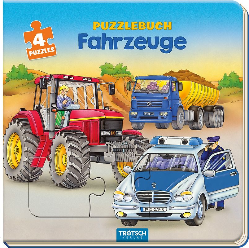 Trötsch Pappenbuch Puzzlebuch Fahrzeuge