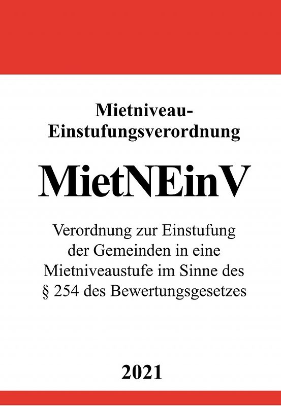 Mietniveau-Einstufungsverordnung (MietNEinV)