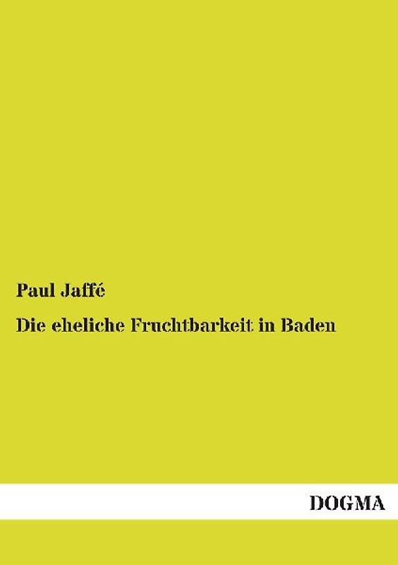 Die eheliche Fruchtbarkeit in Baden