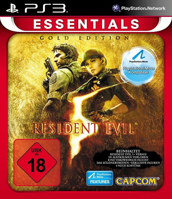 Resident Evil 5 [Essentials, Gold Edition, Move kompatibel] PlayStation 3