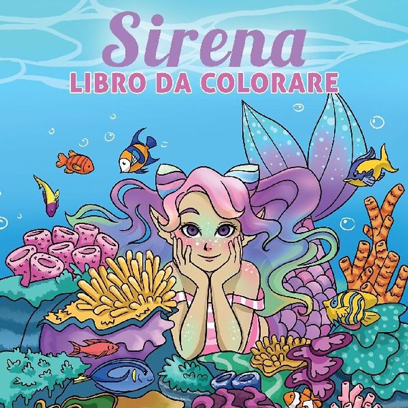 Sirena libro da colorare