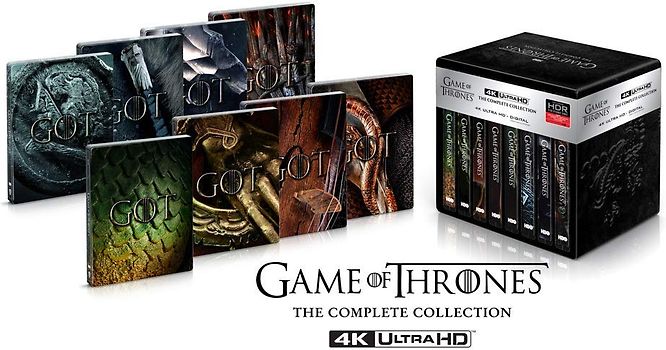 Game of Thrones - Die komplette Serie [Limited Steelbook Collection, 4K Ultra HD, 33 Discs] 4K Ultra HD Blu-ray