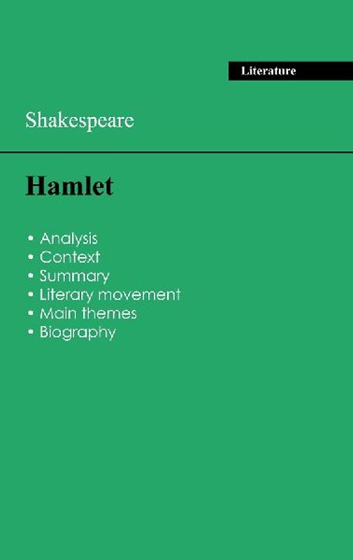 Succeed all your 2026 exams: Analysis of the play of Shakespeare's Hamlet