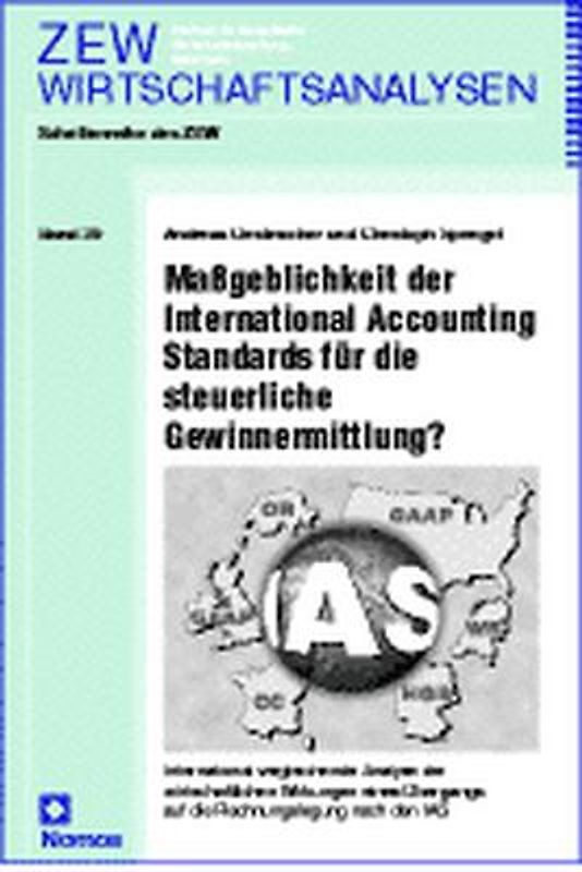 Massgeblichkeit der International Accounting Standards für die steuerliche Gewinnermittlung?