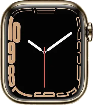 Apple Watch Series 7 41 mm Boîtier acier inoxydable or [Wi-Fi + Cellulaire]