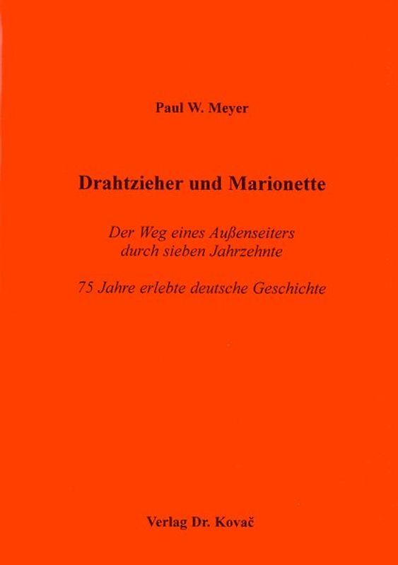 Drahtzieher und Marionette