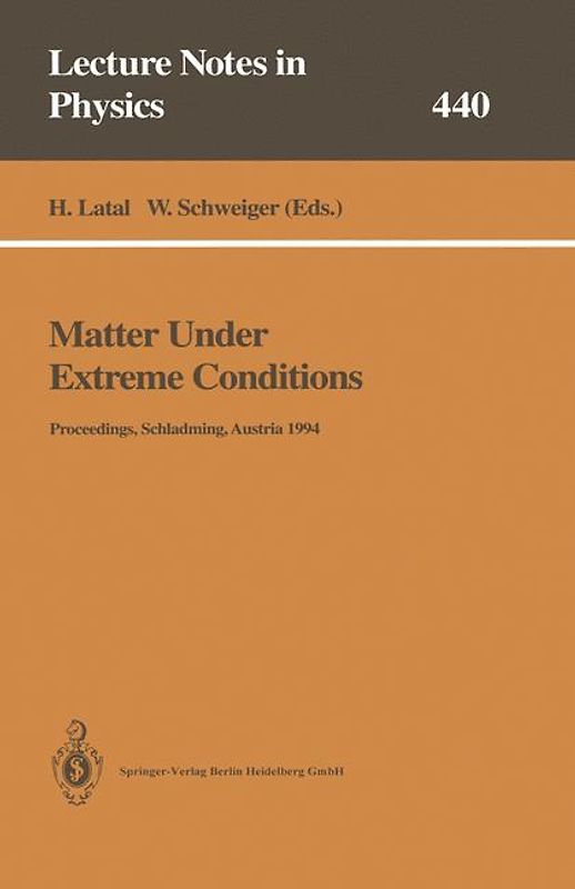 Matter Under Extreme Conditions