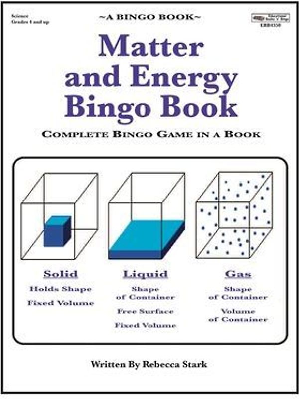 Matter and Energy Bingo Book: Complete Bingo Game In A Book