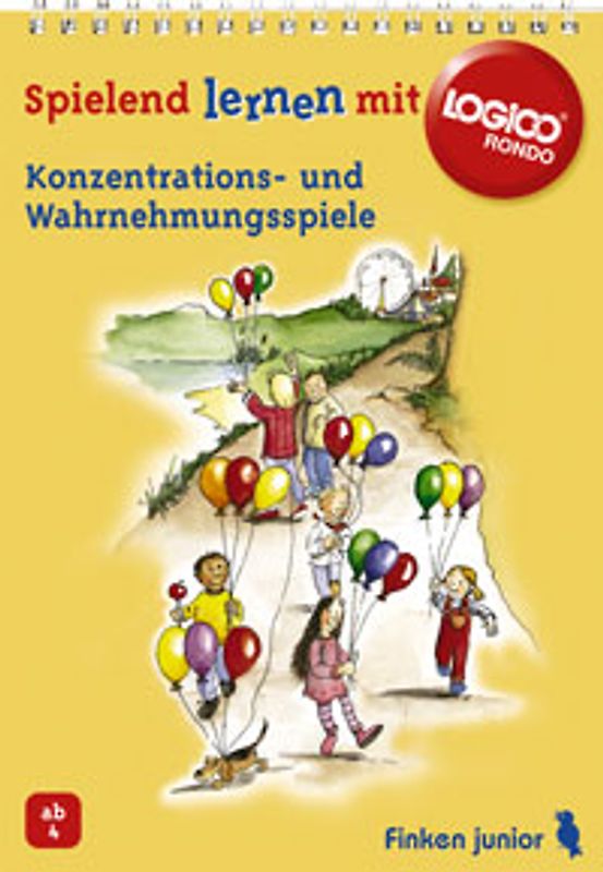 Konzentrations- und Wahrnehmungsspiele. LOGICO RONDO Übungsbuch für Kinder ab 4 Jahren