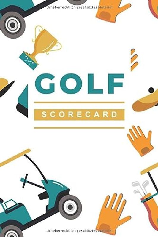 Golf Scorecard: Scorebook und Scorekarten für den Golfplatz - Für mehr als 50 Golfspiele - Geschenk und Zubehör für Golfer und Golfspieler - Golf Organizer
