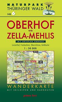 Wanderkarte Oberhof und Zella-Mehlis