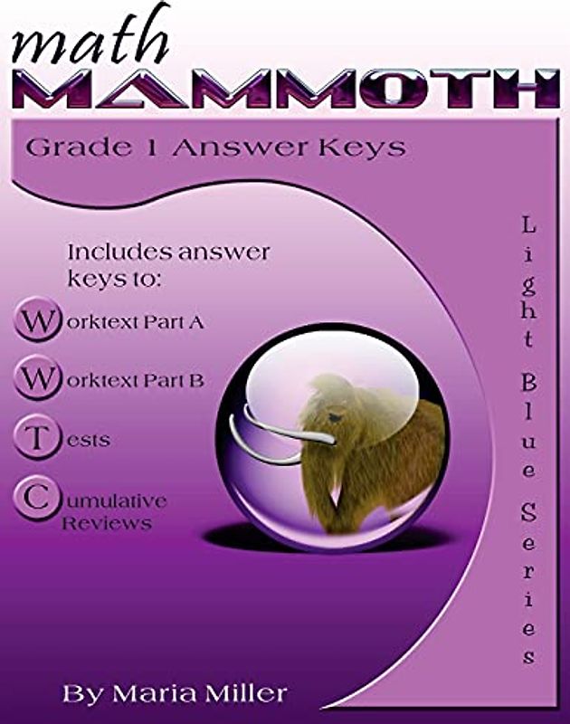 Math Mammoth Grade 1 Answer Keys