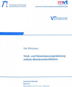 Trink- und Reinstwassergewinnung mittels Membrandestillation