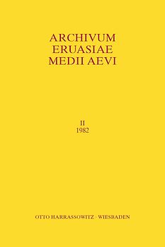 Archivum Eurasiae Medii Aevi II (1982)
