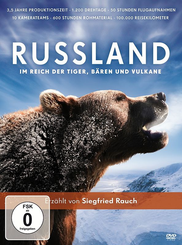 Russland-Im Reich Der Tiger,Bären Und Vulkane DVD