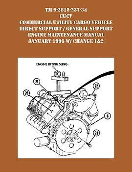 TM 9-2815-237-34 CUCV Commercial Utility Cargo Vehicle Direct Support / General Support Engine Maintenance Manual January 1996 w/ Change 1&2