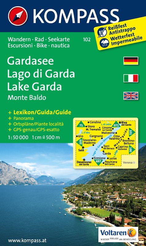 Gardasee /Lago di Garda /Lake Garda /Monte Baldo