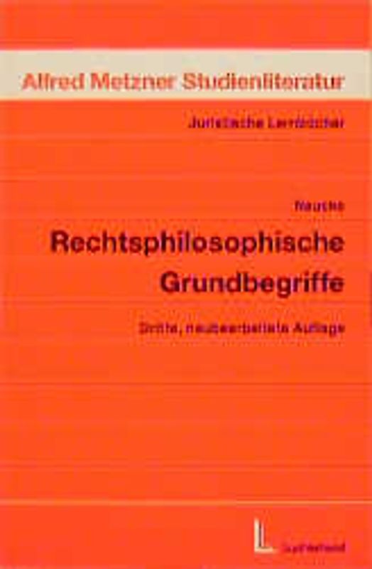 Rechtsphilosophische Grundbegriffe