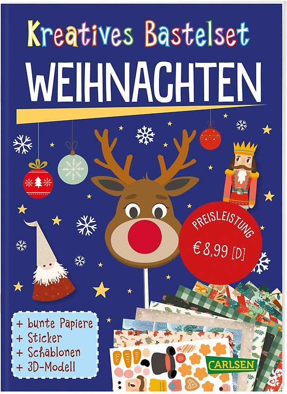 Bastelset für Kinder: Kreatives Bastelset: Weihnachten