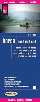 Reise Know-How Landkarte Korea, Nord und Süd (1:700.000)