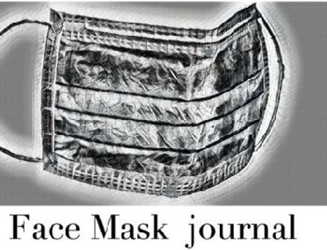 Face Mask themed Blank Journal sir Michael designer