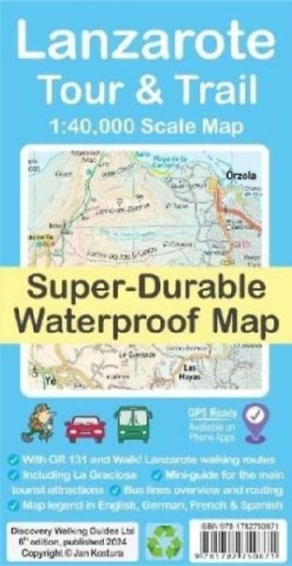 Lanzarote Tour & Trail Map