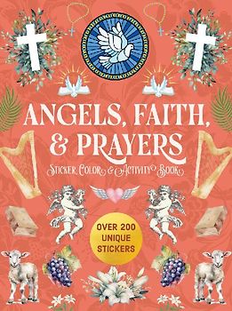 Angels, Faith & Prayers Sticker, Color & Activity Book