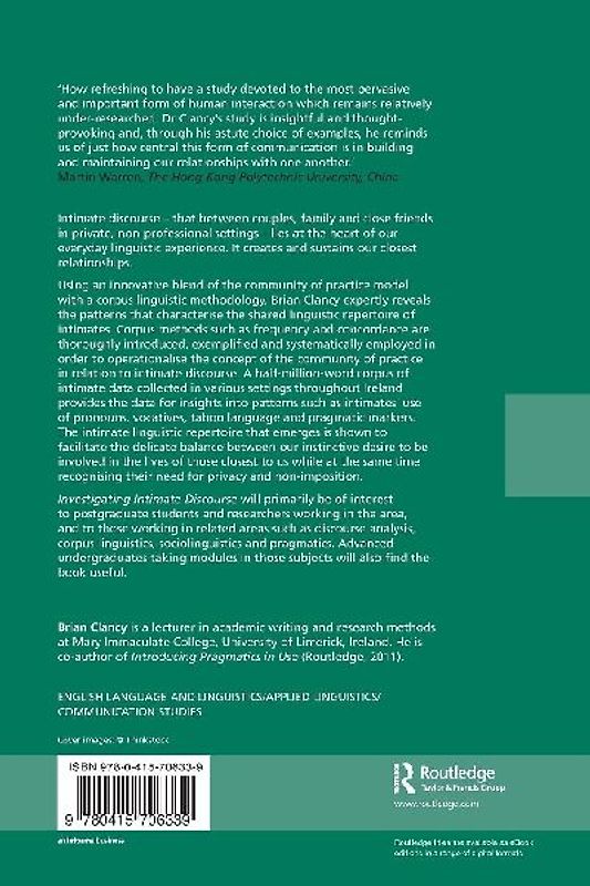 Investigating Intimate Discourse