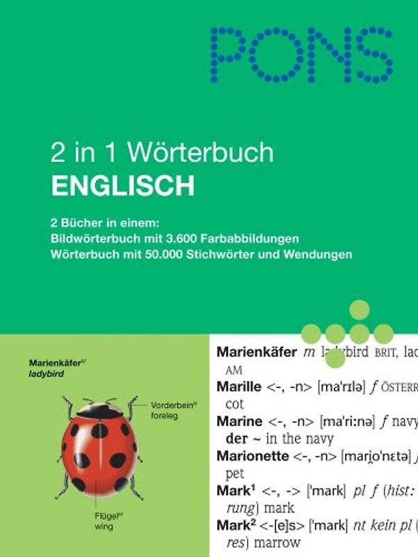 PONS 2 in 1 Wörterbuch Englisch. Deutsch-Englisch /Englisch-Deutsch