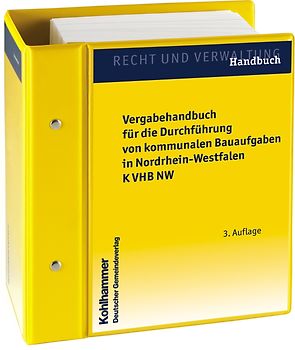 Vergabehandbuch für die Durchführung von kommunalen Bauaufgaben in Nordrhein-Westfalen.