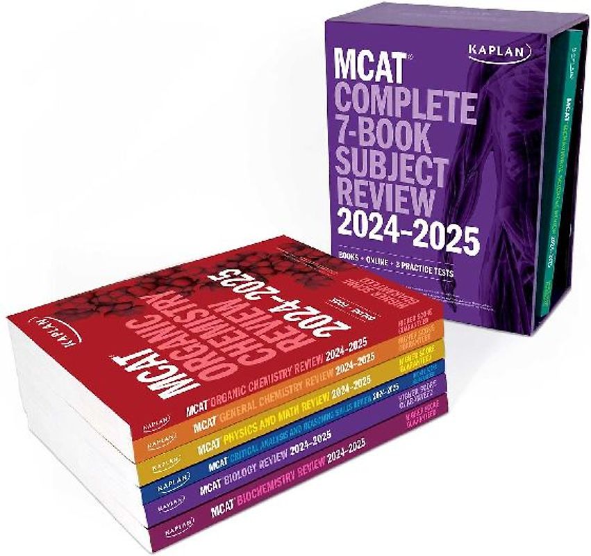 MCAT Complete 7-Book Subject Review 2024-2025, Set Includes Books, Online Prep, 3 Practice Tests