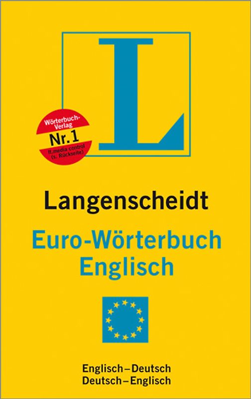 Langenscheidt Euro-Wörterbuch Englisch. Englisch-Deutsch/Deutsch-Englisch